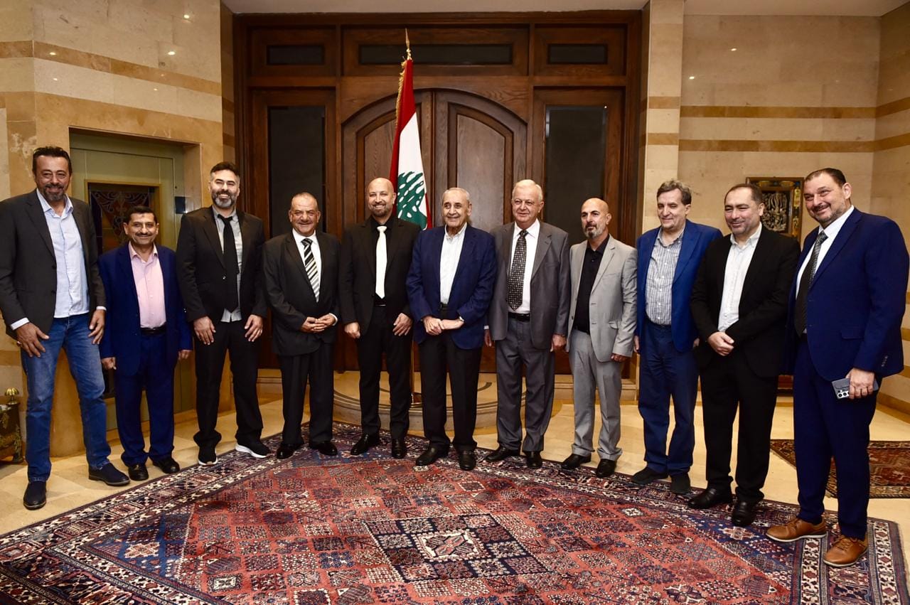 وفد من جمعية تجار محافظة النبطية يزور الرئيس نبيه بري ويضع بين يديه ملفاً متكاملاً لدعم الصمود التجاري والاقتصادي في المحافظة